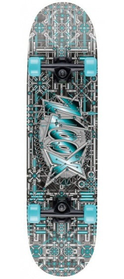 skateboard Double Kick 79 cm Industrial grijs/blauw
