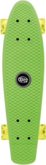 skateboard led groen 56 cm