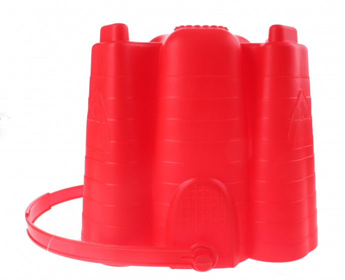 speelemmer doodshoofd 18 x 19 cm rood