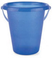 emmer Glitter blauw 17 x 19 cm