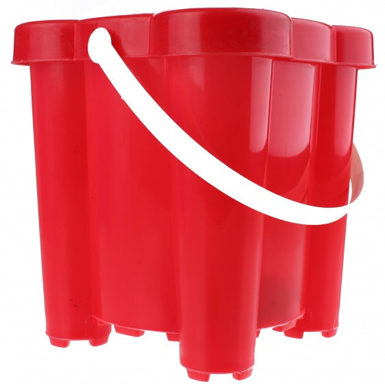 emmer zandkasteel 18 x 18 x 19 cm rood