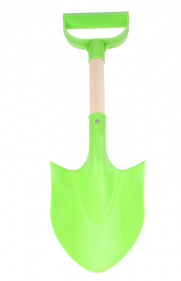 schep kunststof/hout groen 48 cm