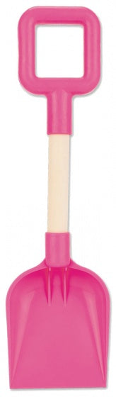 schep kunststof/hout roze 38 cm
