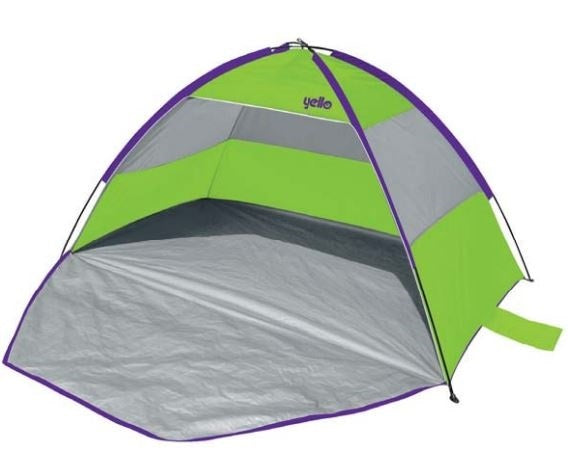 strandtent 210 x 120 x 120 cm groen/grijs