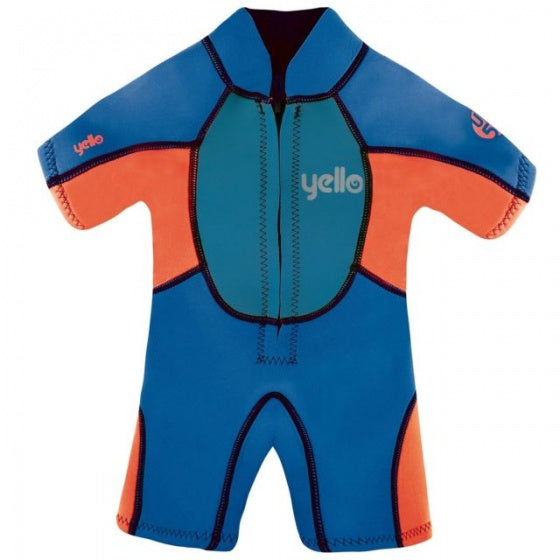 UV-werende wetsuit Puffer 2 mm jongens blauw 4 jaar