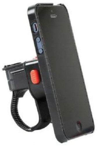 smartphonehouder 10 x 5 cm iPhone 4/5 siliconen zwart