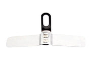 spatbordbeugel 60 mm RVS zilver